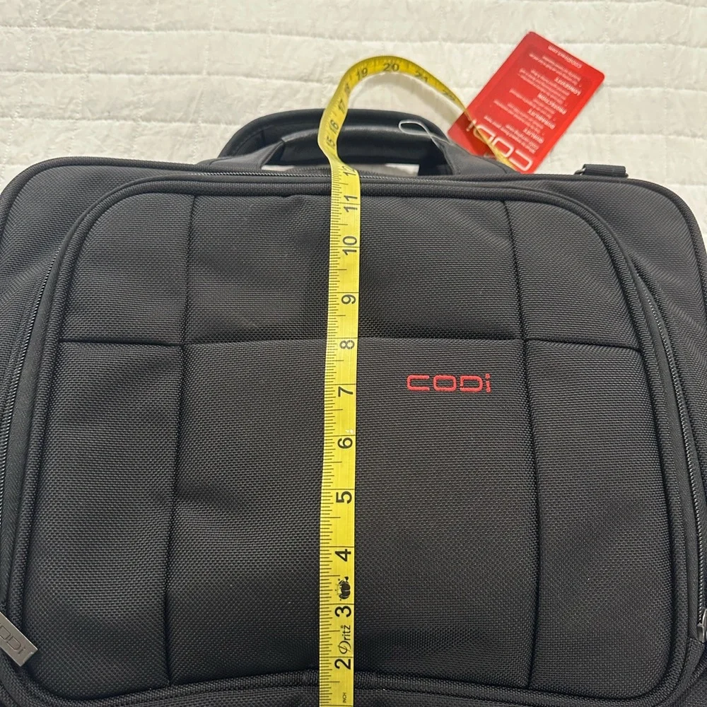 Black padded briefcase NWT
